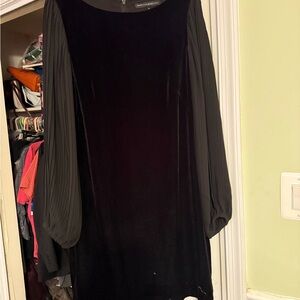 White House Black Market Black Long Sleeve Dress
